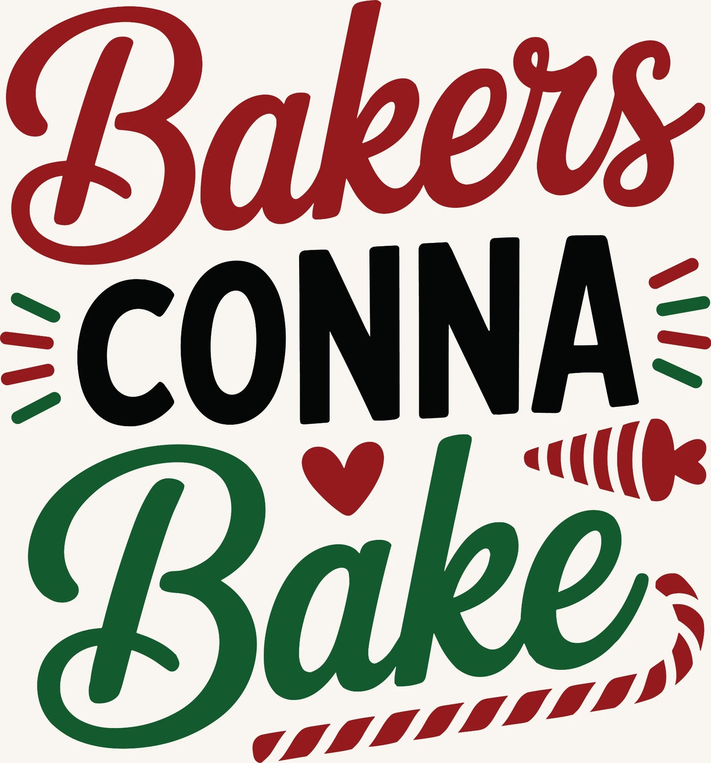 Bakers Gonna Bake – Holiday Typography Design