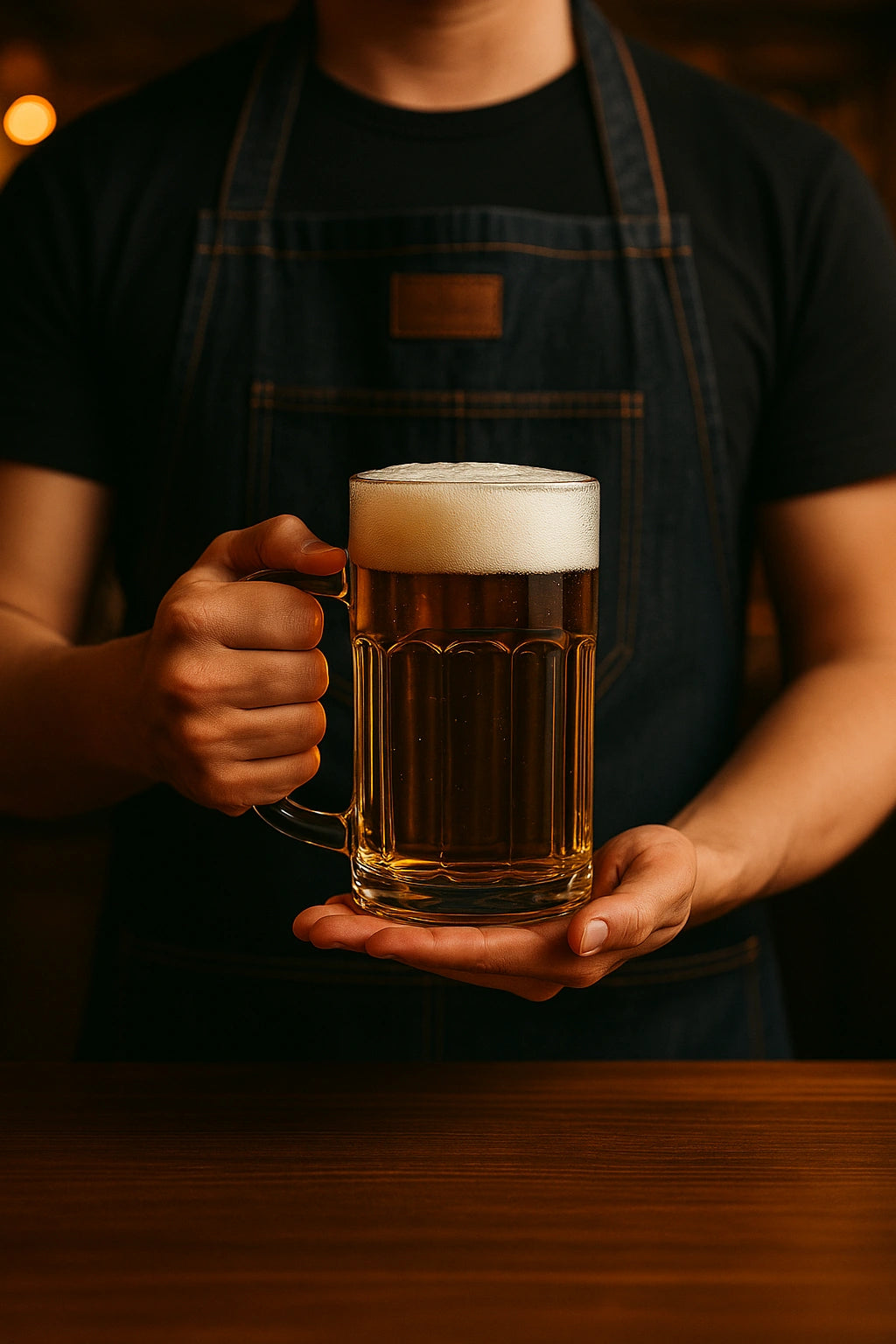 Custom Printed 20oz Beer Glass With Handle