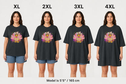 BELLA+CANVAS 3001 UNISEX JERSEY SHORT SLEEVE TEE size fit comparison on model