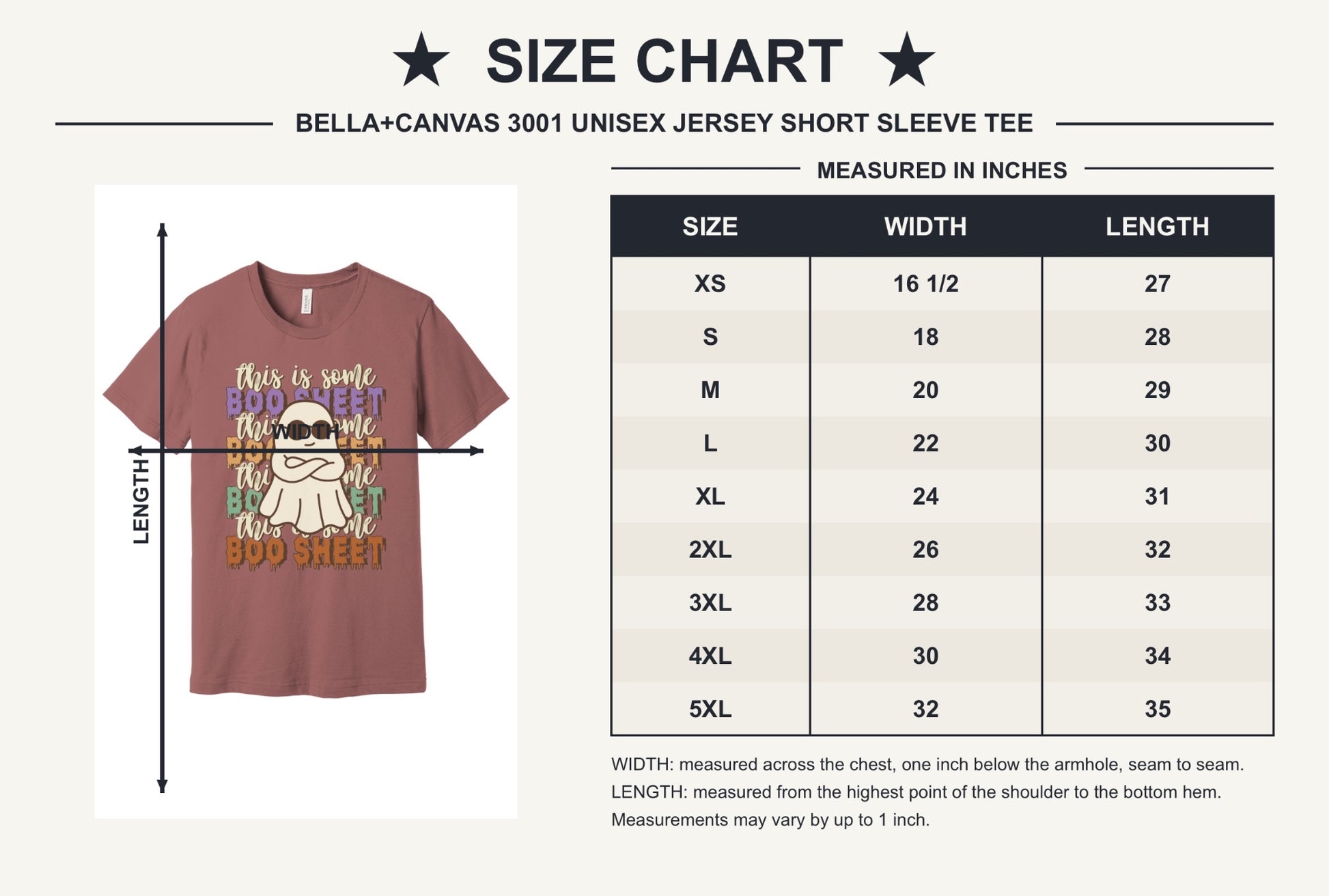 This Is Some Boo Sheet funny ghost sunglasses Halloween unisex tee with retro dripping lettering - size chart