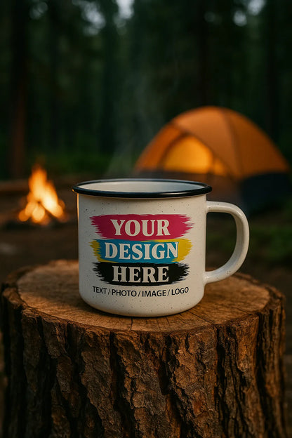 Custom Printed 15oz Ceramic Campfire Mug
