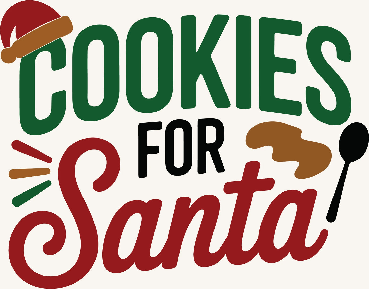 Cookies for Santa – Festive Holiday Typography Design