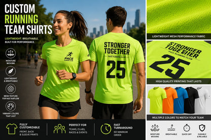 Custom Running Team Shirts – Personalized Performance Tees
