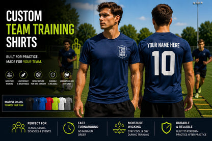 Custom Team Training Shirts – Personalized Performance Tees