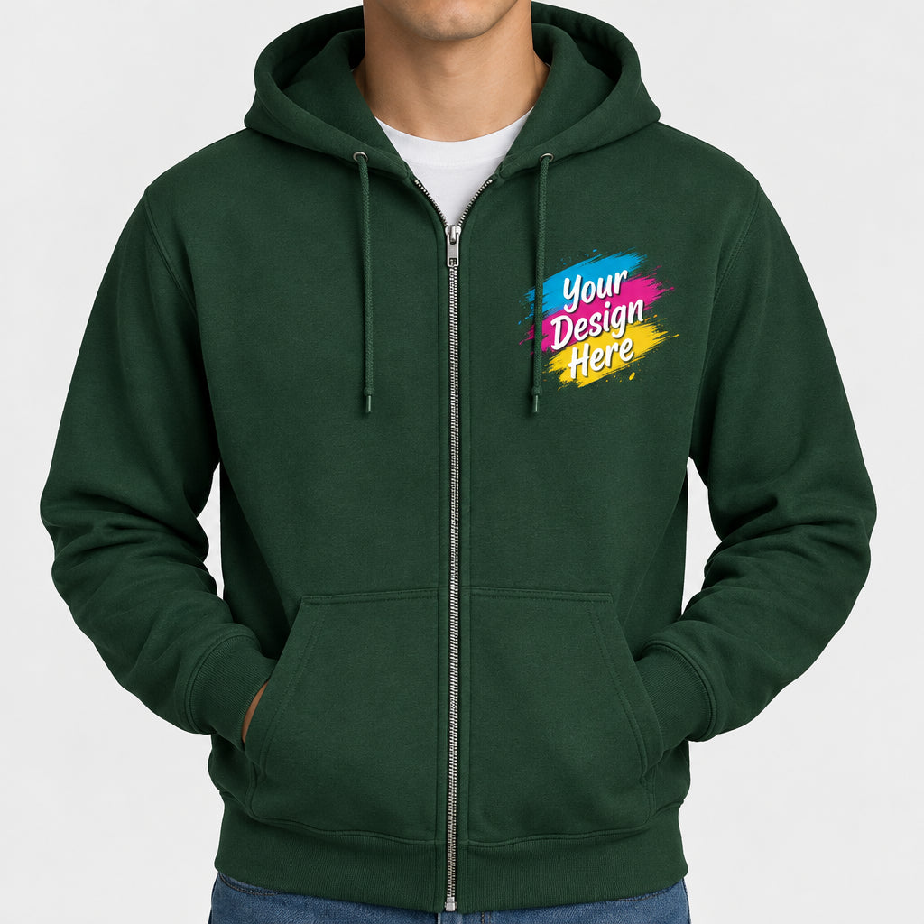 Custom unisex heavy blend full-zip hooded sweatshirt for personalized designs