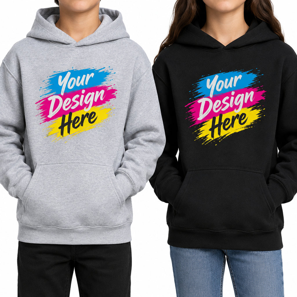 Custom youth hoodie Gildan 18500B for schools and events