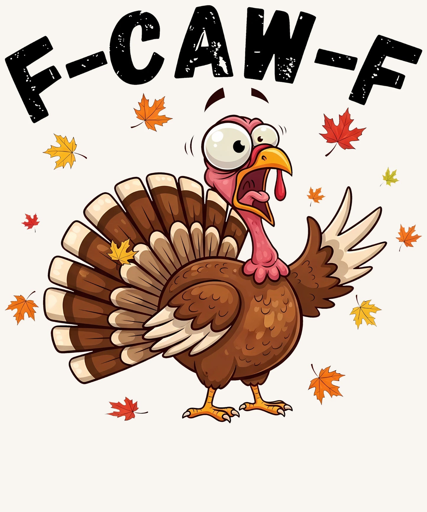 Funny Screaming Turkey – Cartoon Thanksgiving Design