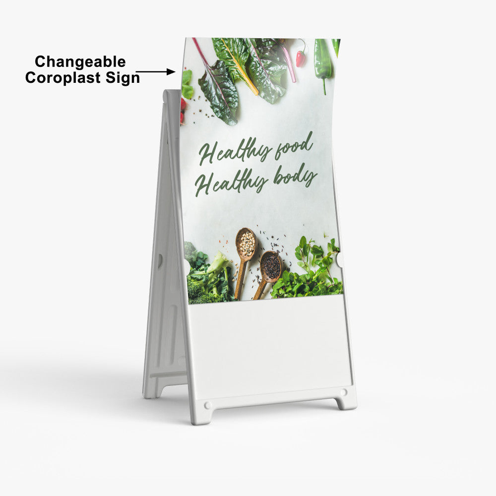 Custom Deluxe Signicade A-Frame Sidewalk Sign with UV Printed Graphics