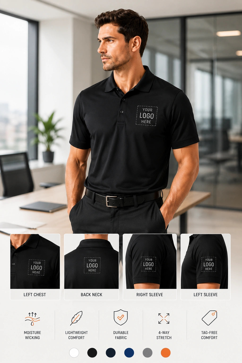 Custom Sport-Tek ST650 Polo Shirt – Business Logo Polo | No Minimum