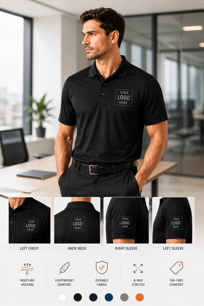 Custom Sport-Tek ST650 Polo Shirt – Business Logo Polo | No Minimum